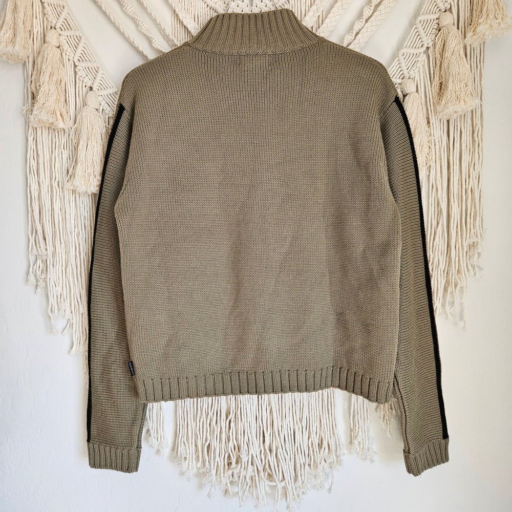 Vintage Obermeyer Ski Sweater Reindeer Knit Wool Blend Mock Neck Nordic Womens L - Picture 6 of 7
